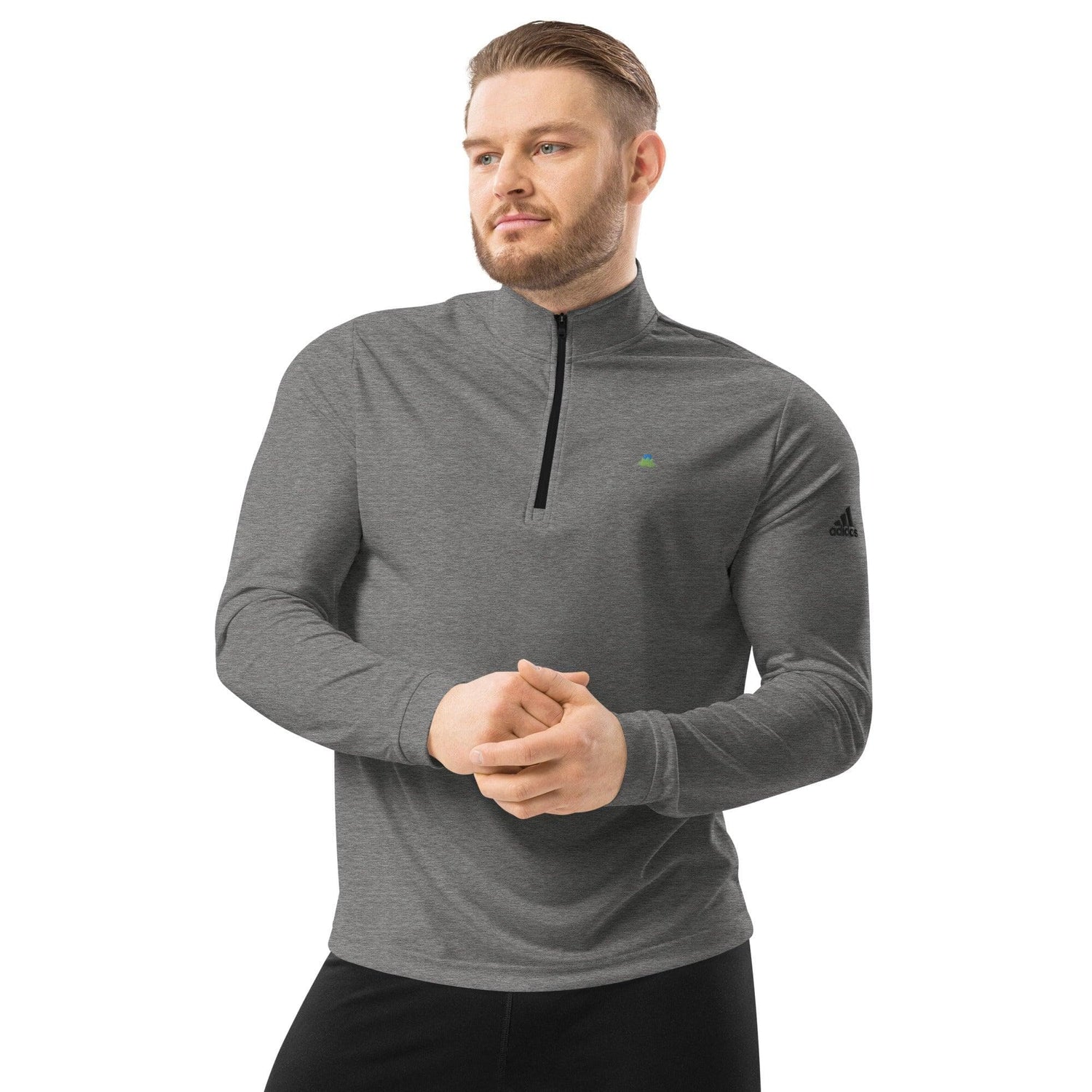 Adidas Logo x Bare Logo Quarter zip - Bare Organic Sportswear