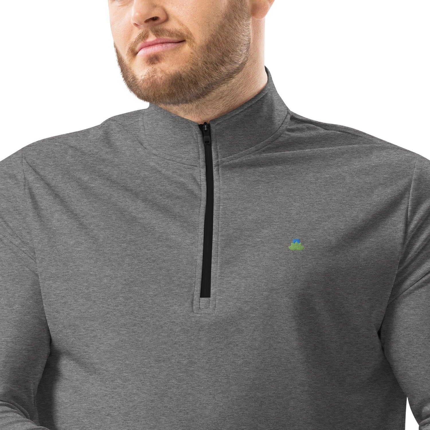 Adidas Logo x Bare Logo Quarter zip - Bare Organic Sportswear