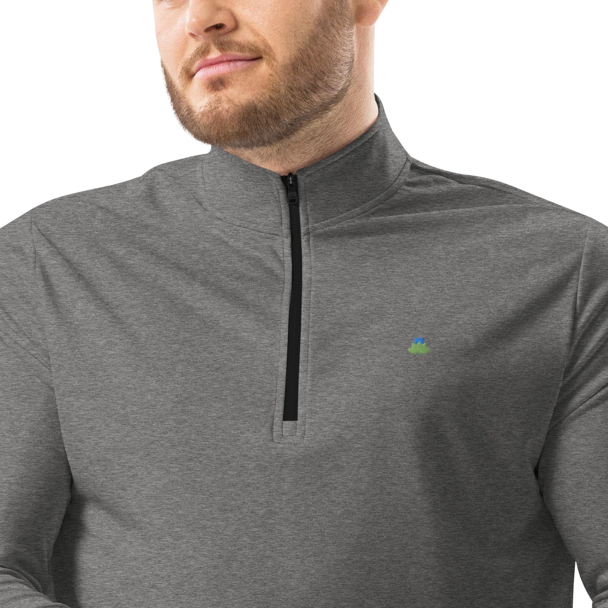 Adidas Logo x Bare Logo Quarter zip - Bare Organic Sportswear