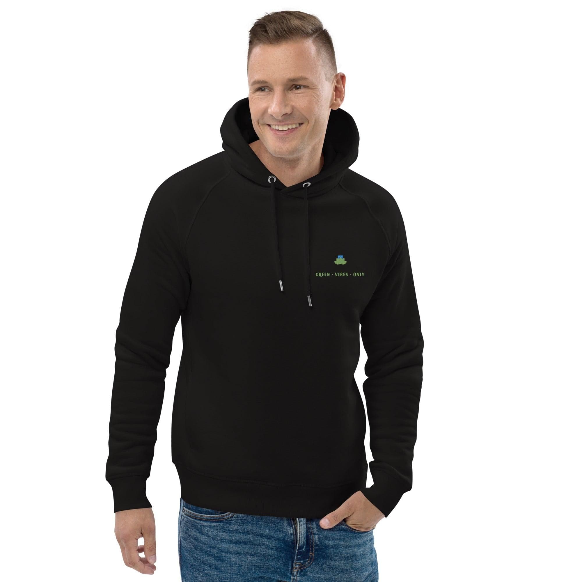 Green vibes only organic hoodie - Bare Organic Sportswear