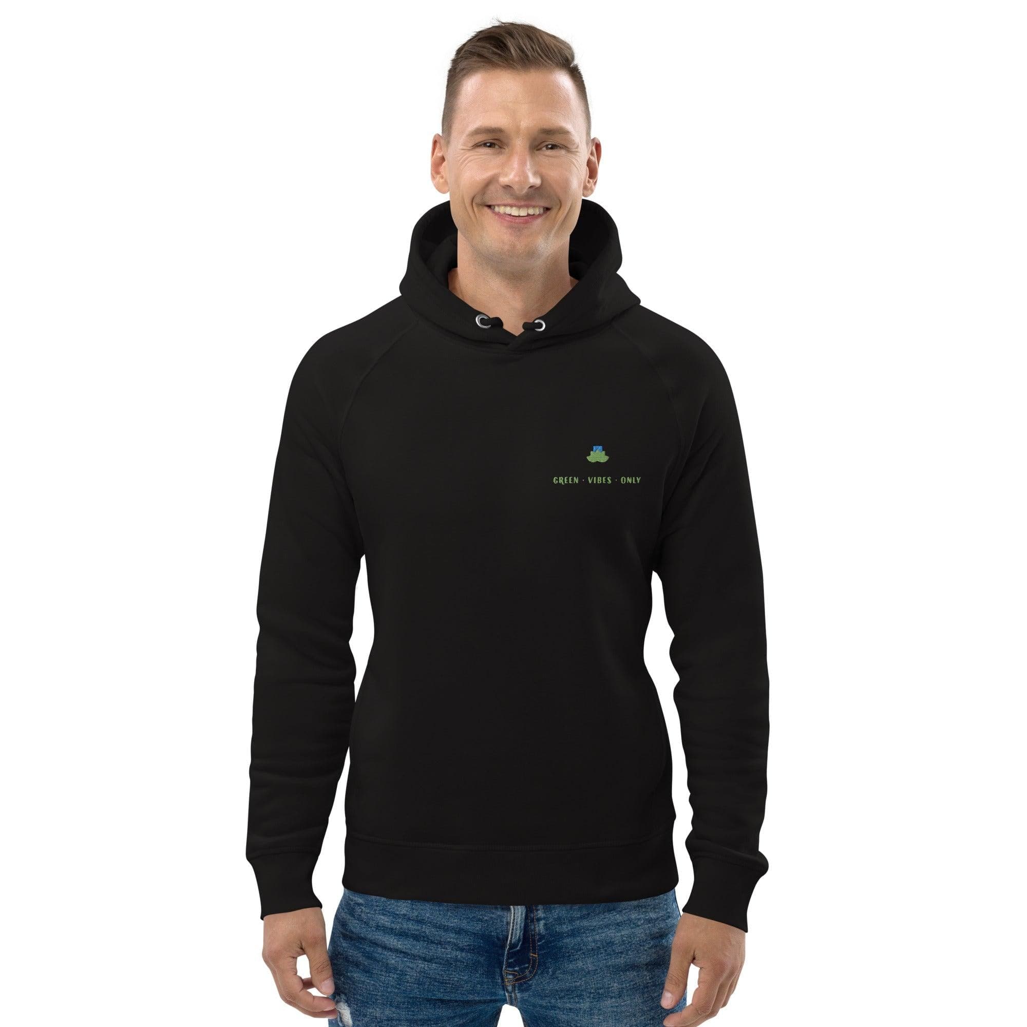 Green vibes only organic hoodie - Bare Organic Sportswear