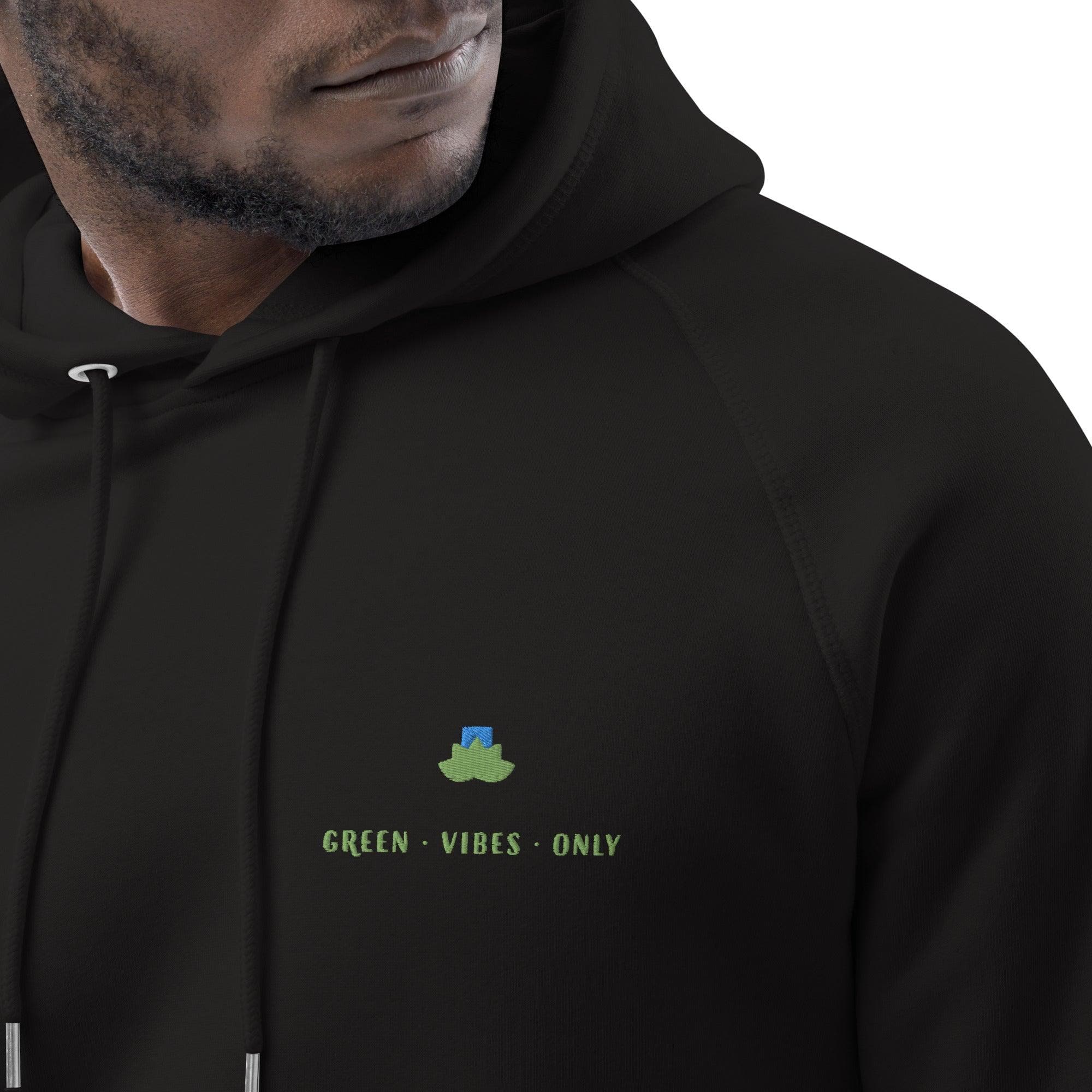 Green vibes only organic hoodie - Bare Organic Sportswear