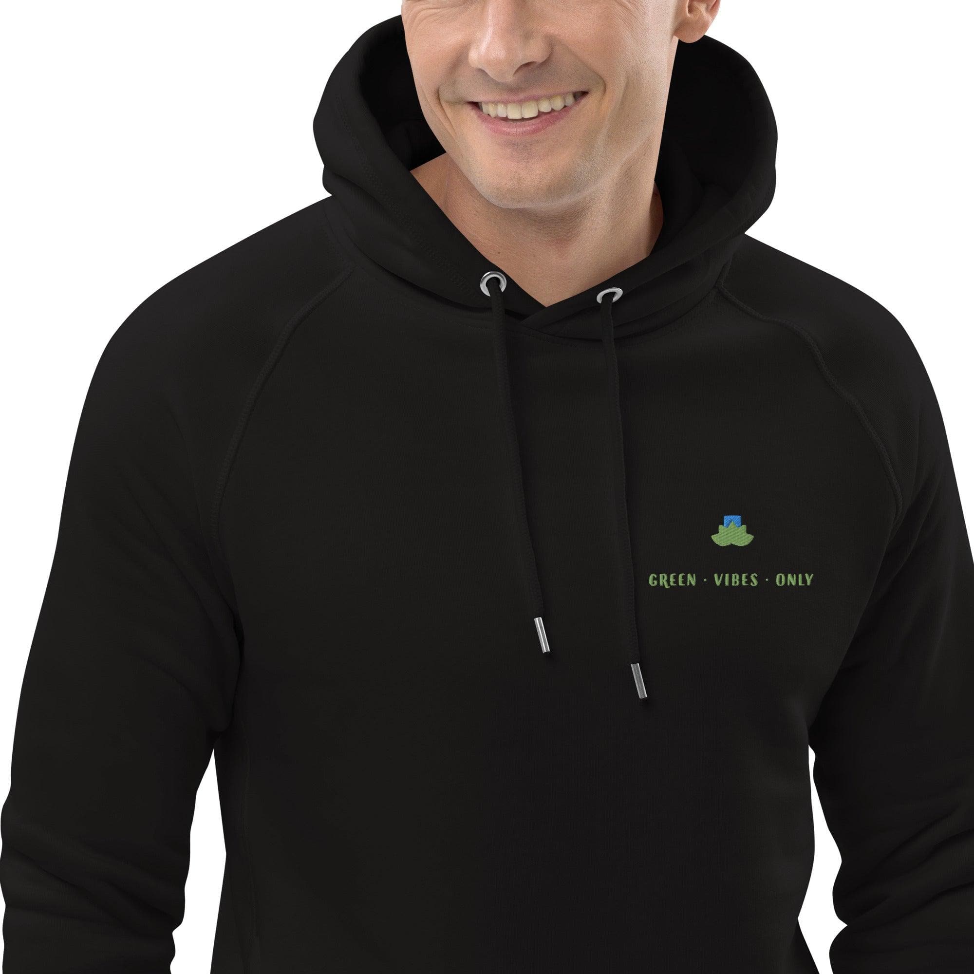 Green vibes only organic hoodie - Bare Organic Sportswear