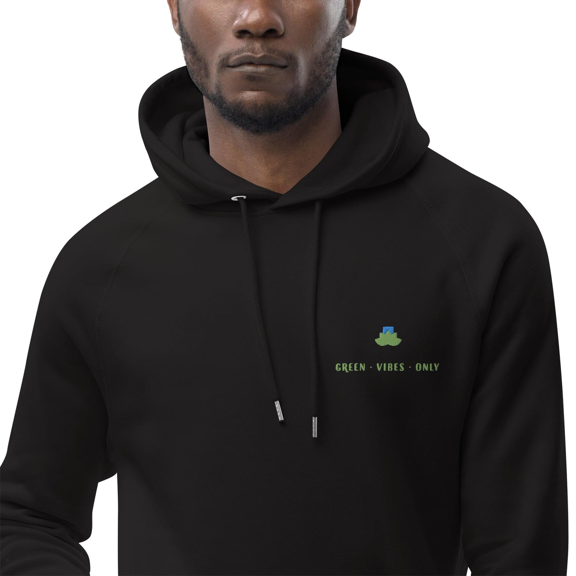Green vibes only organic hoodie - Bare Organic Sportswear