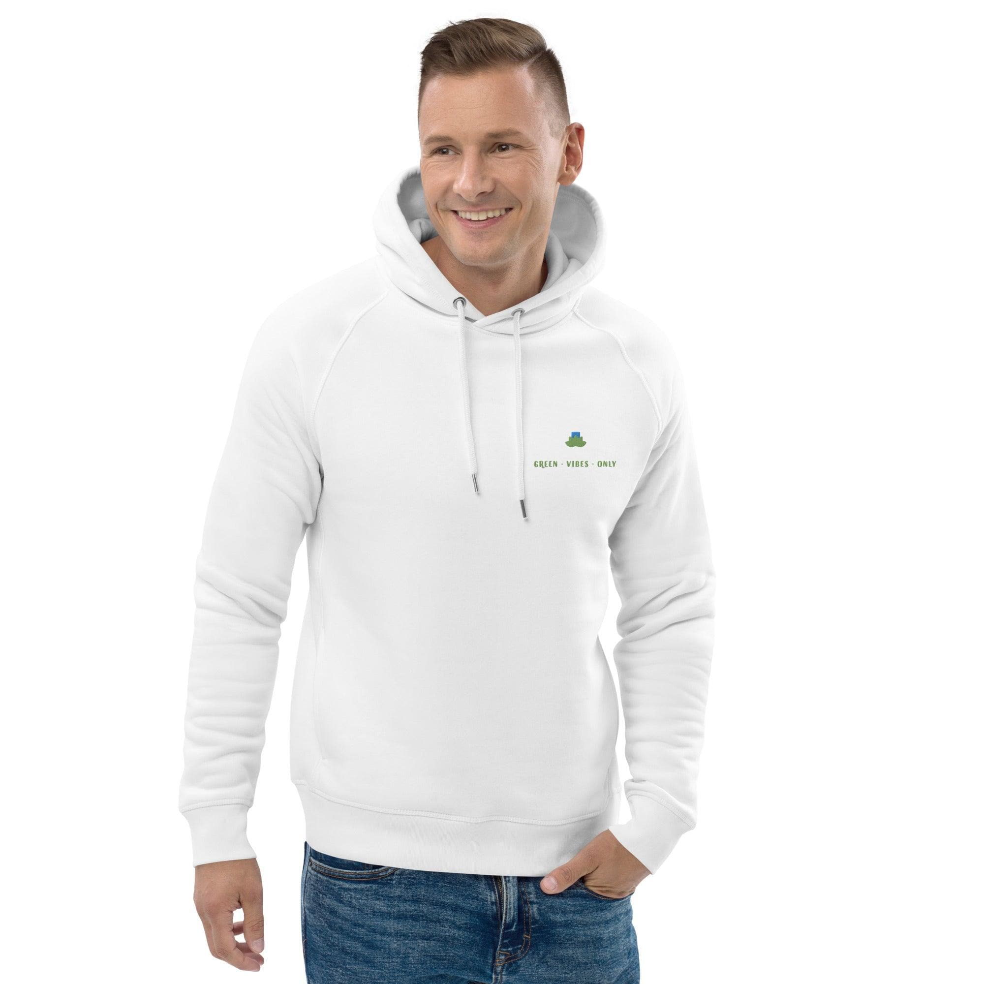 Green vibes only organic hoodie - Bare Organic Sportswear