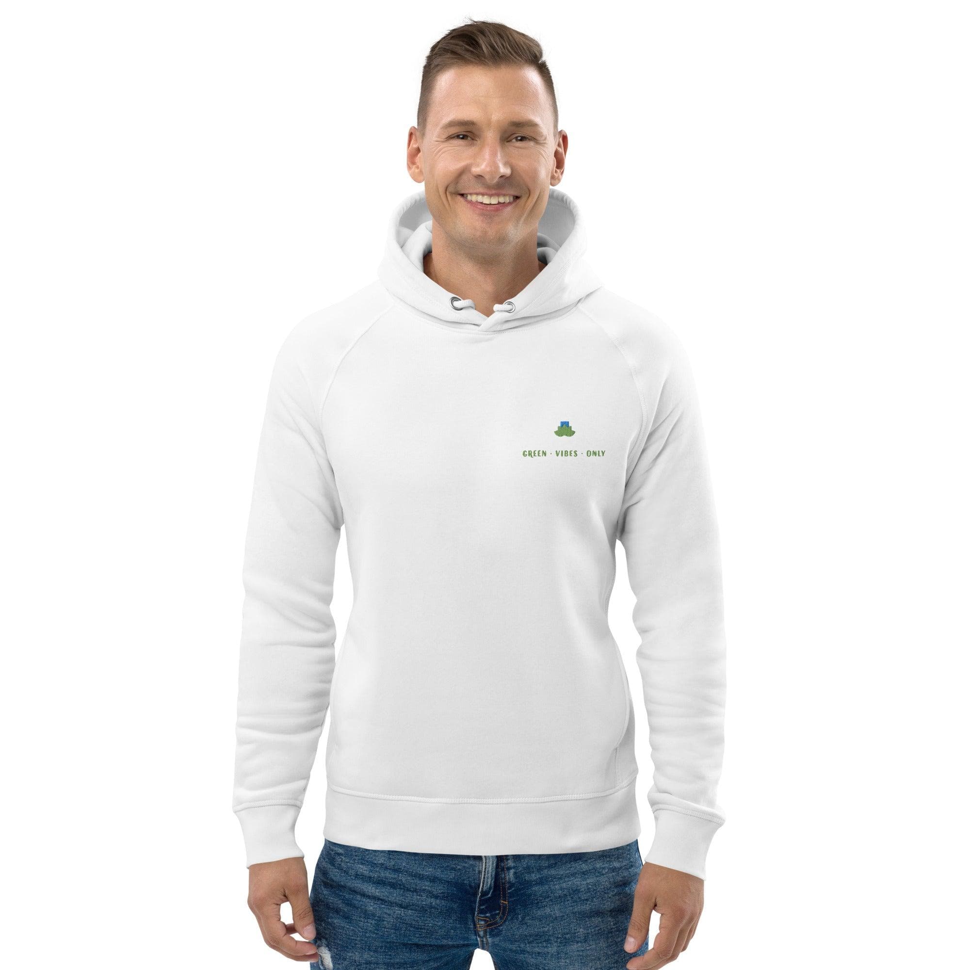Green vibes only organic hoodie - Bare Organic Sportswear