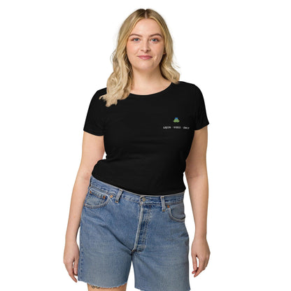 Green vibes only organic t-shirt - Bare Organic Sportswear