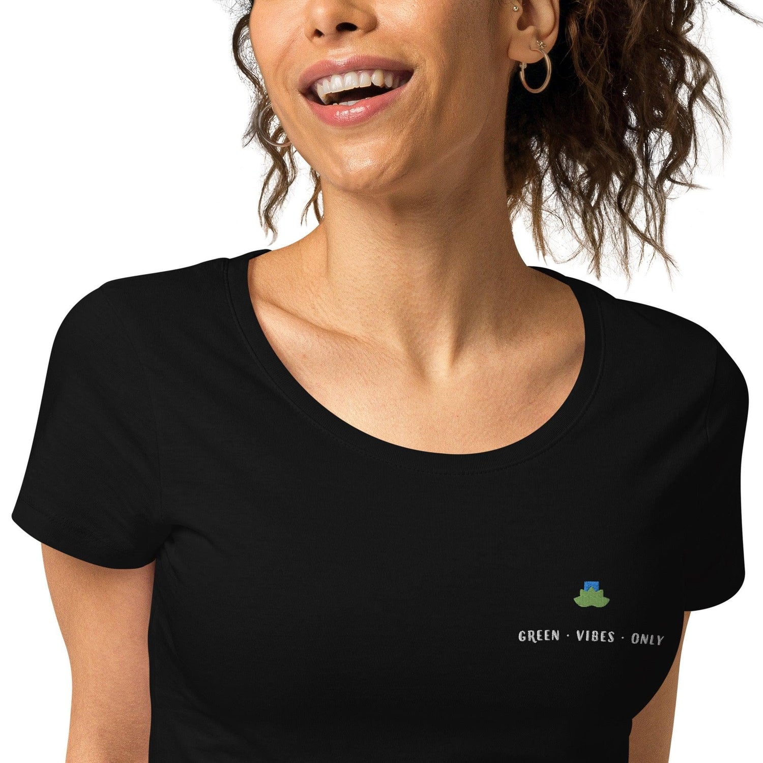 Green vibes only organic t-shirt - Bare Organic Sportswear