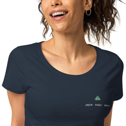 Green vibes only organic t-shirt - Bare Organic Sportswear