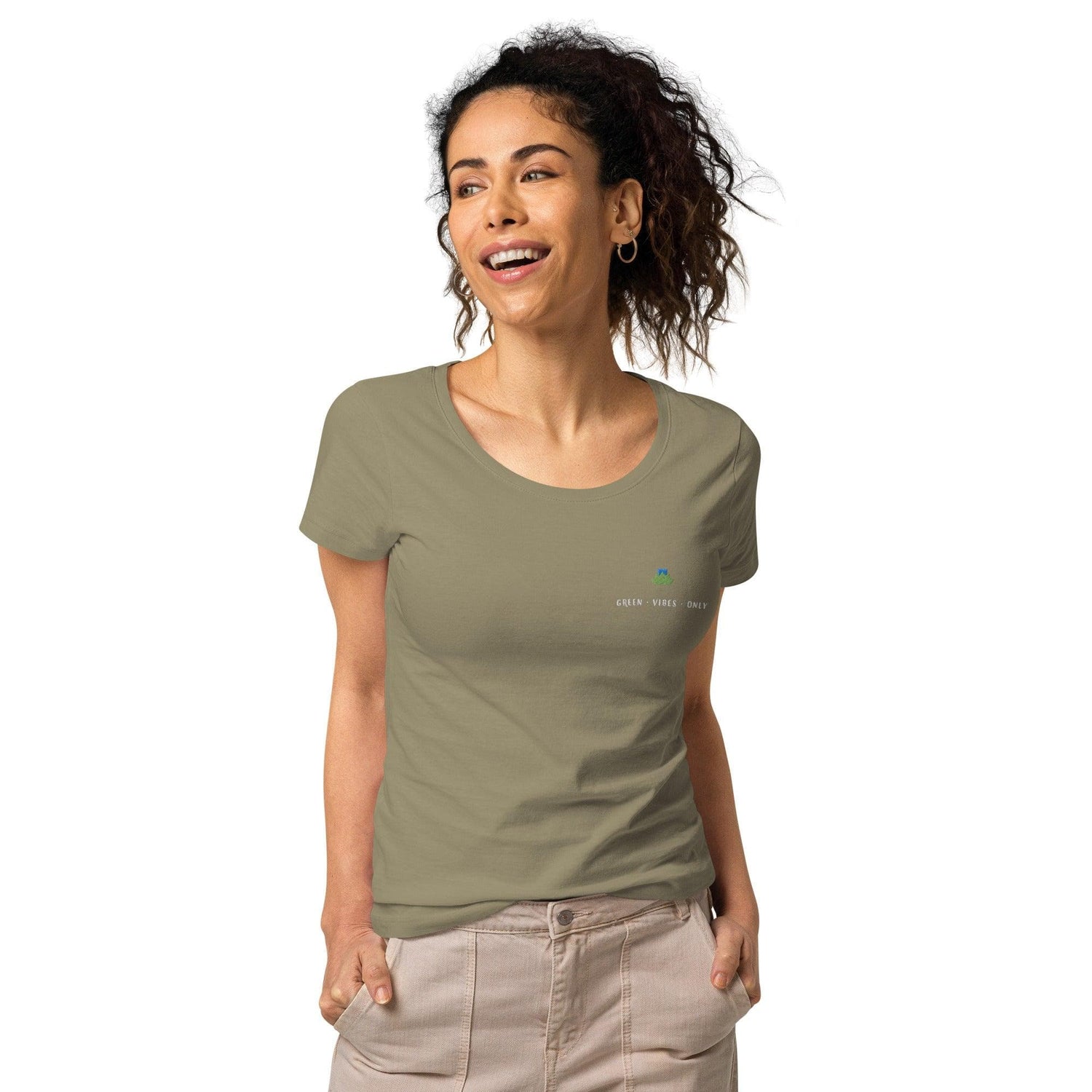 Green vibes only organic t-shirt - Bare Organic Sportswear