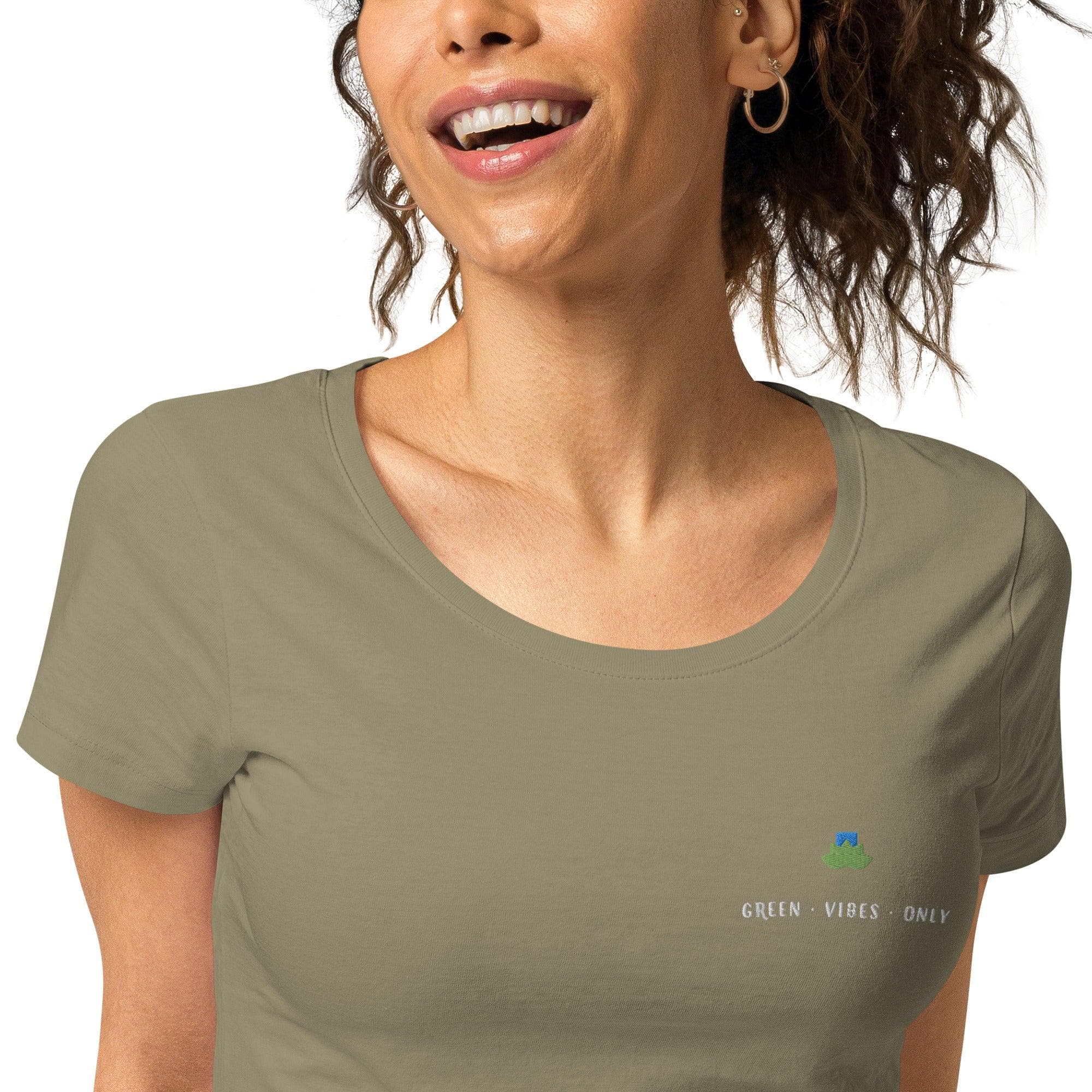 Green vibes only organic t-shirt - Bare Organic Sportswear