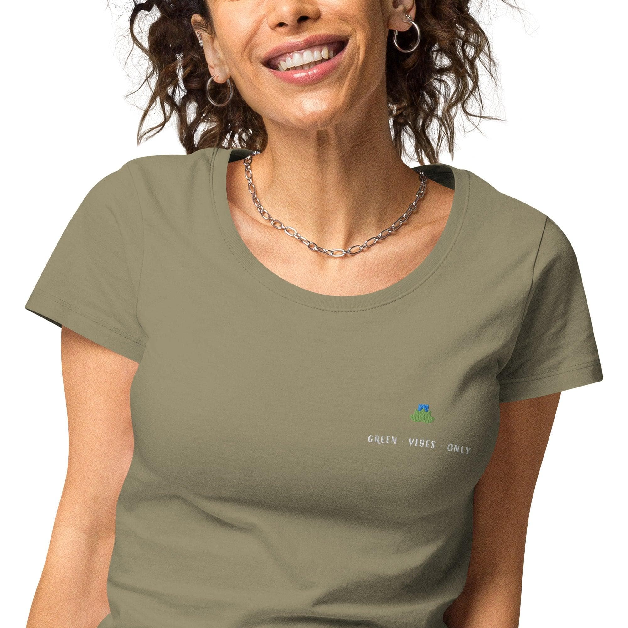 Green vibes only organic t-shirt - Bare Organic Sportswear