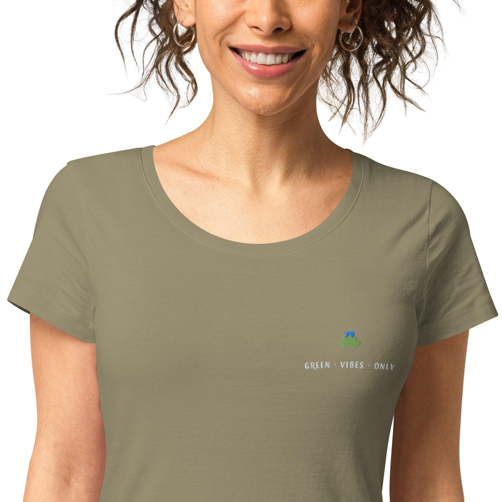 Green vibes only organic t-shirt - Bare Organic Sportswear