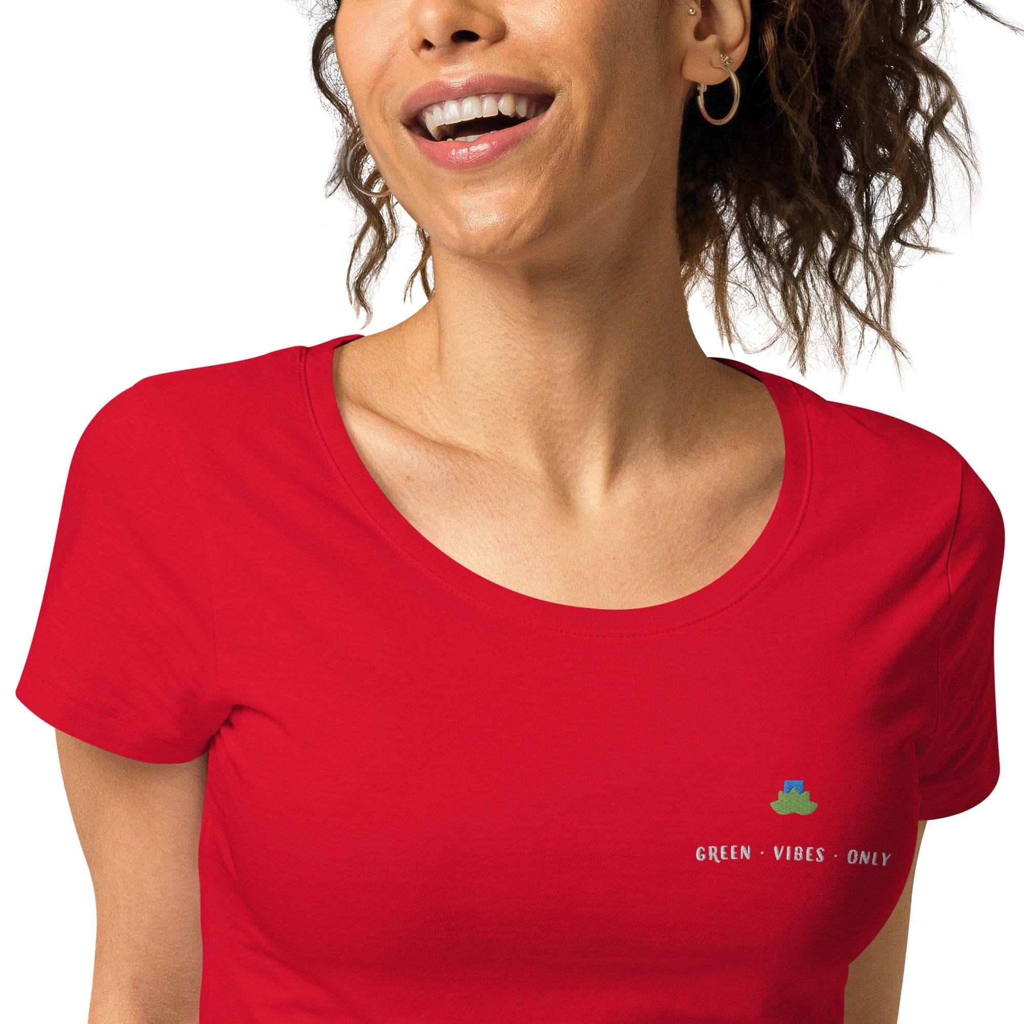 Green vibes only organic t-shirt - Bare Organic Sportswear